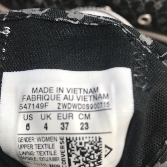 Converse CT Dainty OX Black Mason W AUTHENTIC - Picture 6 of 7